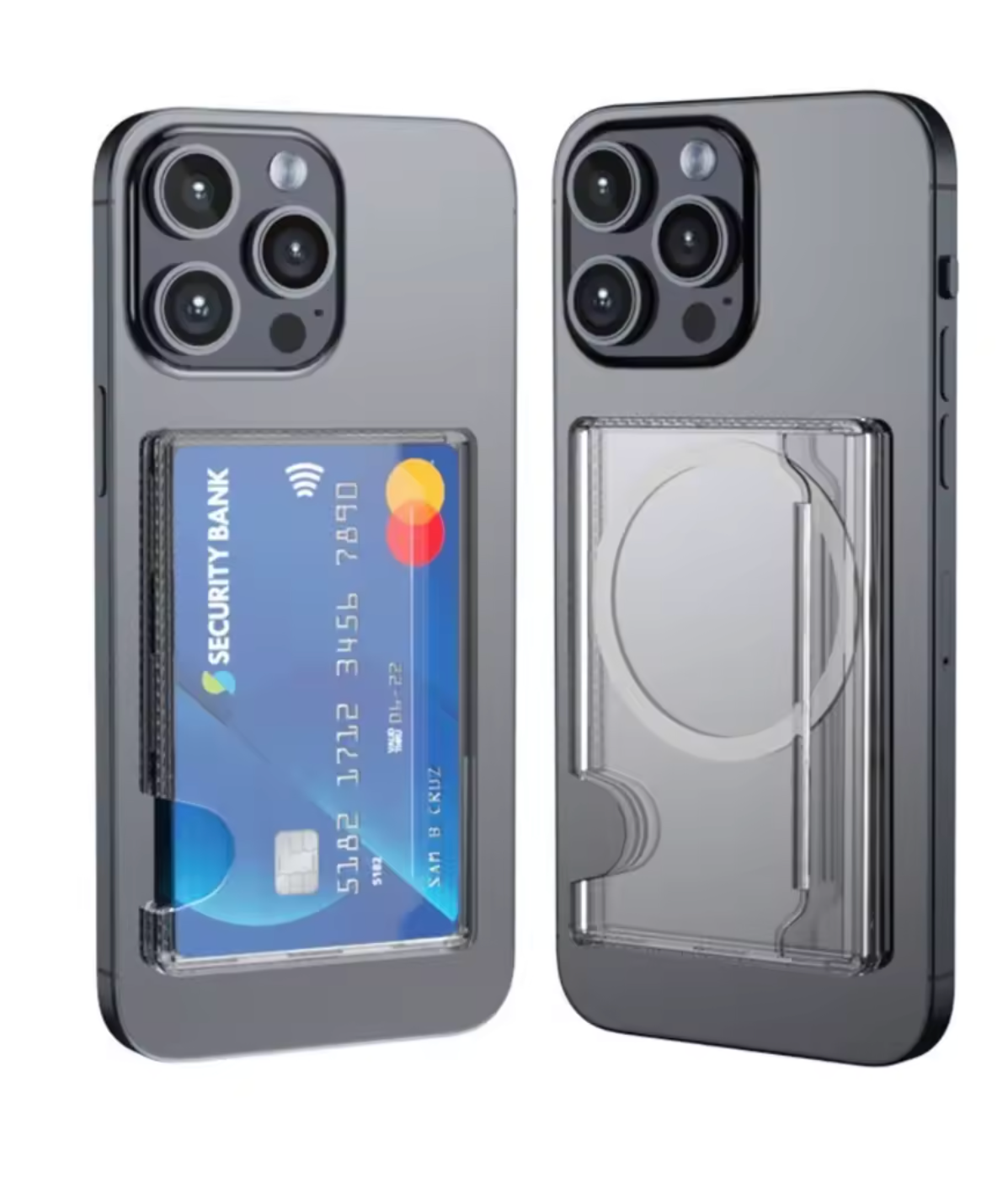 Magsafe Magnetische Transparante Kaarthouder voor iPhone & Samsung