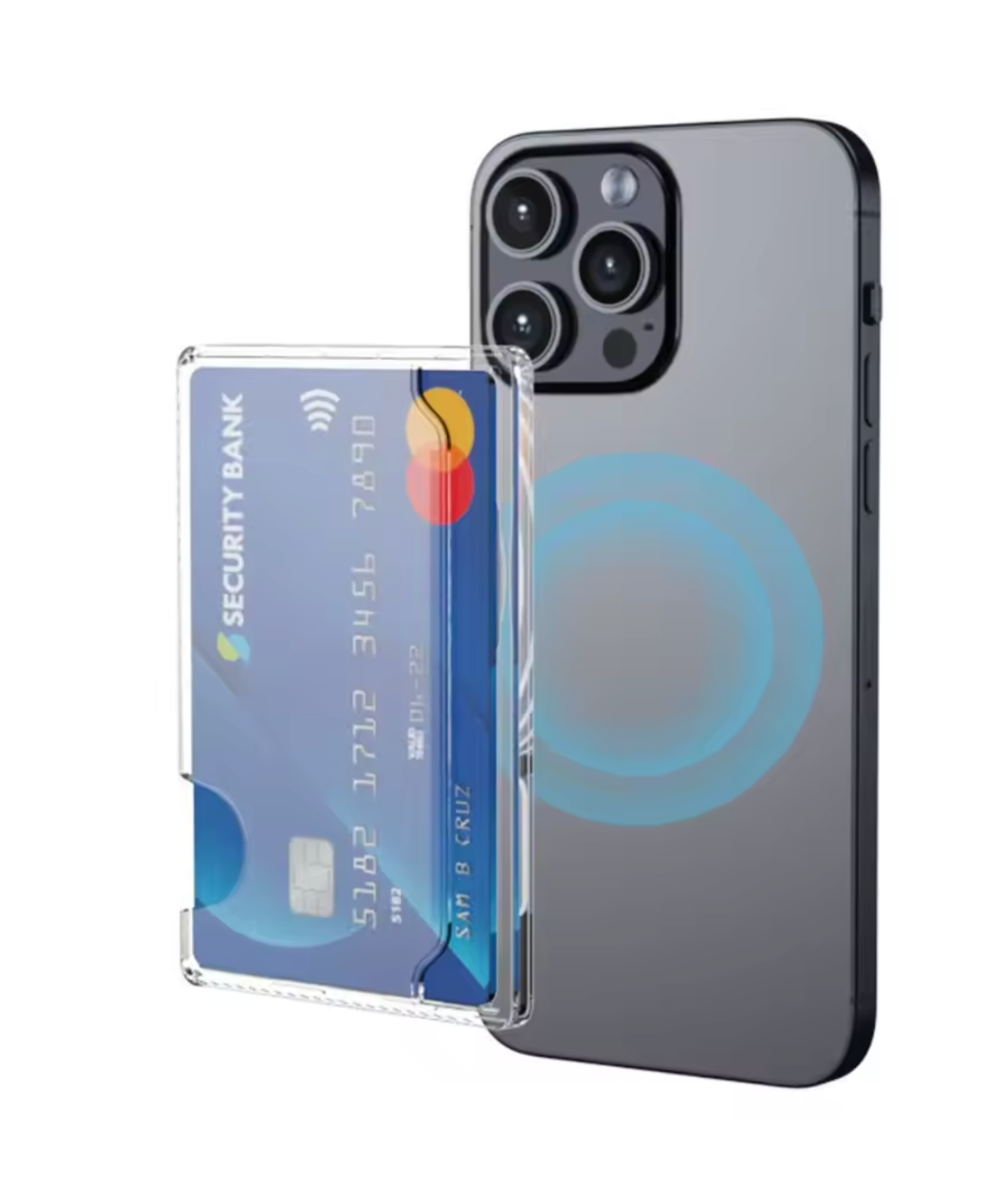 Magsafe Magnetische Transparante Kaarthouder voor iPhone & Samsung