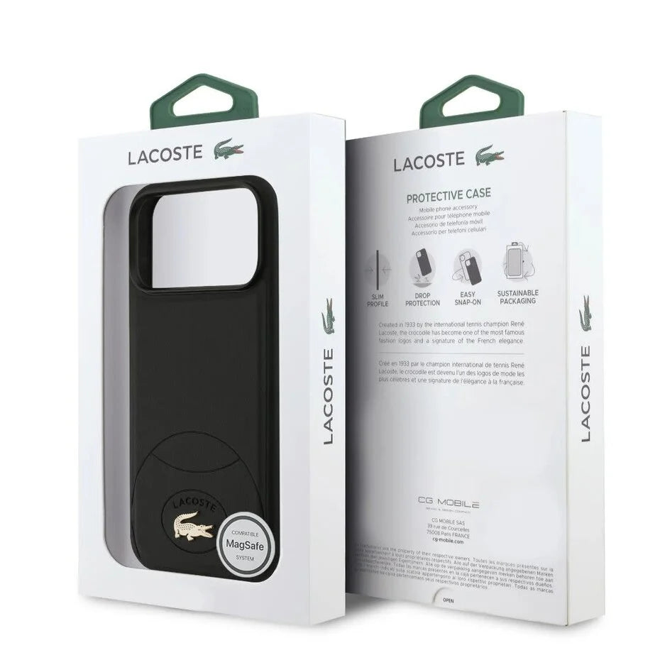 Lacoste iPhone 17 Pro Max Backcover Hoesje – MagSafe Compatibel – Premium Bliss Design – Luxe Bescherming met Iconische Lacoste Stijl