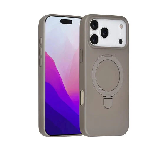 Promize iPhone 17 Pro Max Backcover Hoesje – MagSafe Compatible Shockproof Case met Ring Stand Hanger & Versterkte Randen