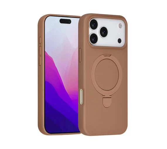 Promize iPhone 17 Pro Max Backcover Hoesje – MagSafe Compatible Shockproof Case met Ring Stand Hanger & Versterkte Randen