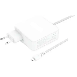 Universele Laptop Oplader 100W GaN Super Fast Home Charger USB-C XSS-100W – Krachtige Snellader met 1.8M Nylon kabel Wit